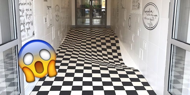 ảo giác sàn nhà lồi lõm 5