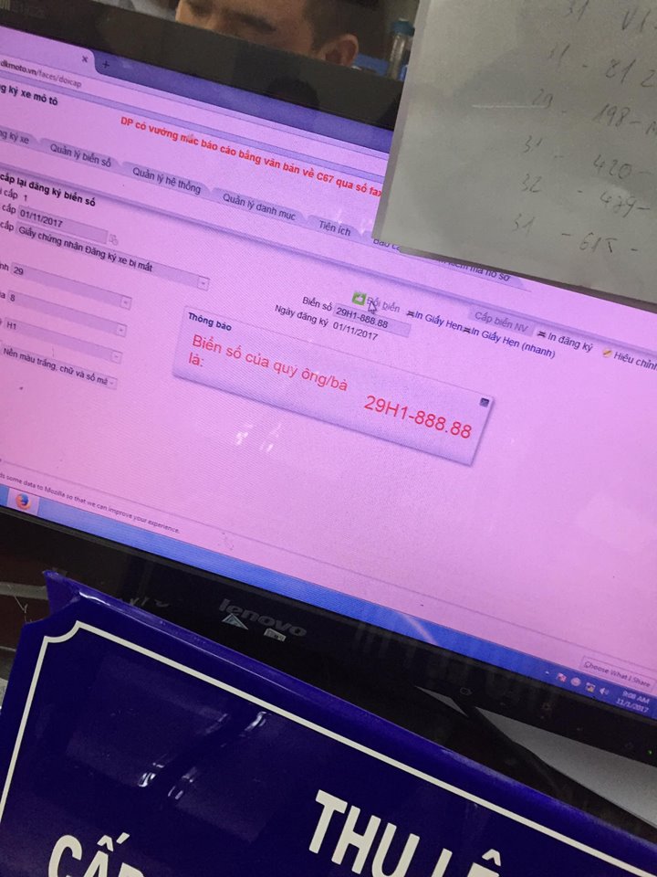 quay trúng biển số 5 con 8 