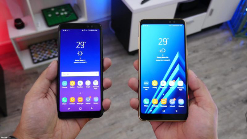 trên tay Galaxy A8