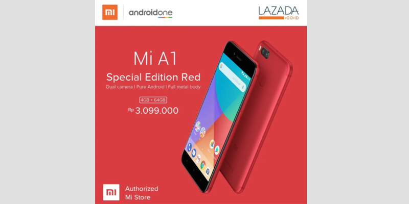ra mắt xiaomi mi a1 màu đỏ