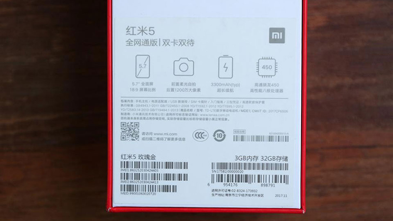 Trên tay Xiaomi Redmi 5