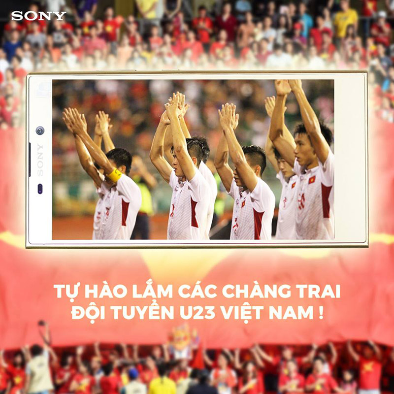 Sony tặng quà đội tuyển U23 Việt Nam