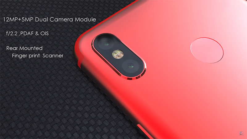 Thiết kế Xiaomi Mi A2