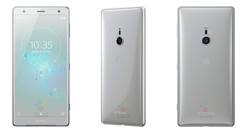 Sony Xperia XZ2 lộ diện rõ nét với 4 màu sắc cùng sạc không dây