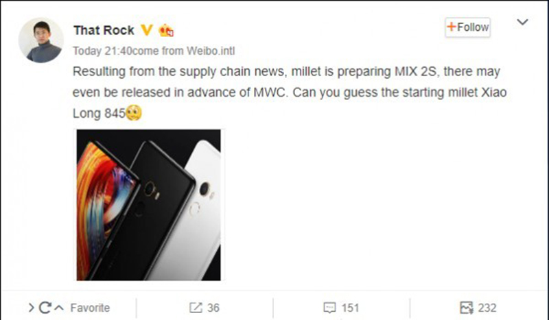 Hình ảnh Xiaomi Mi MIX 2S