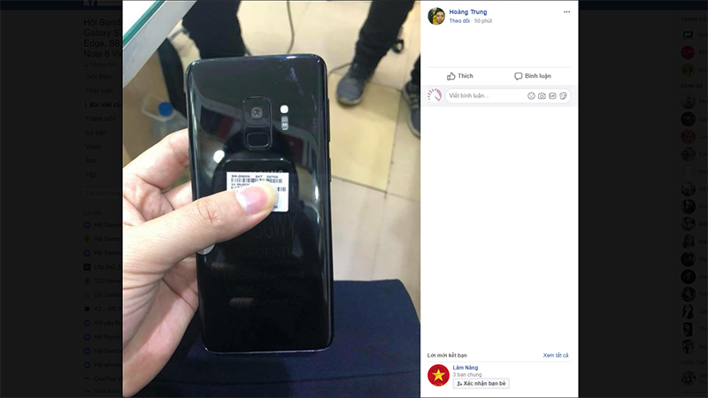 Galaxy S9 bất ngờ xuất hiện trên tay người dùng xác nhận máy chỉ có camera đơn