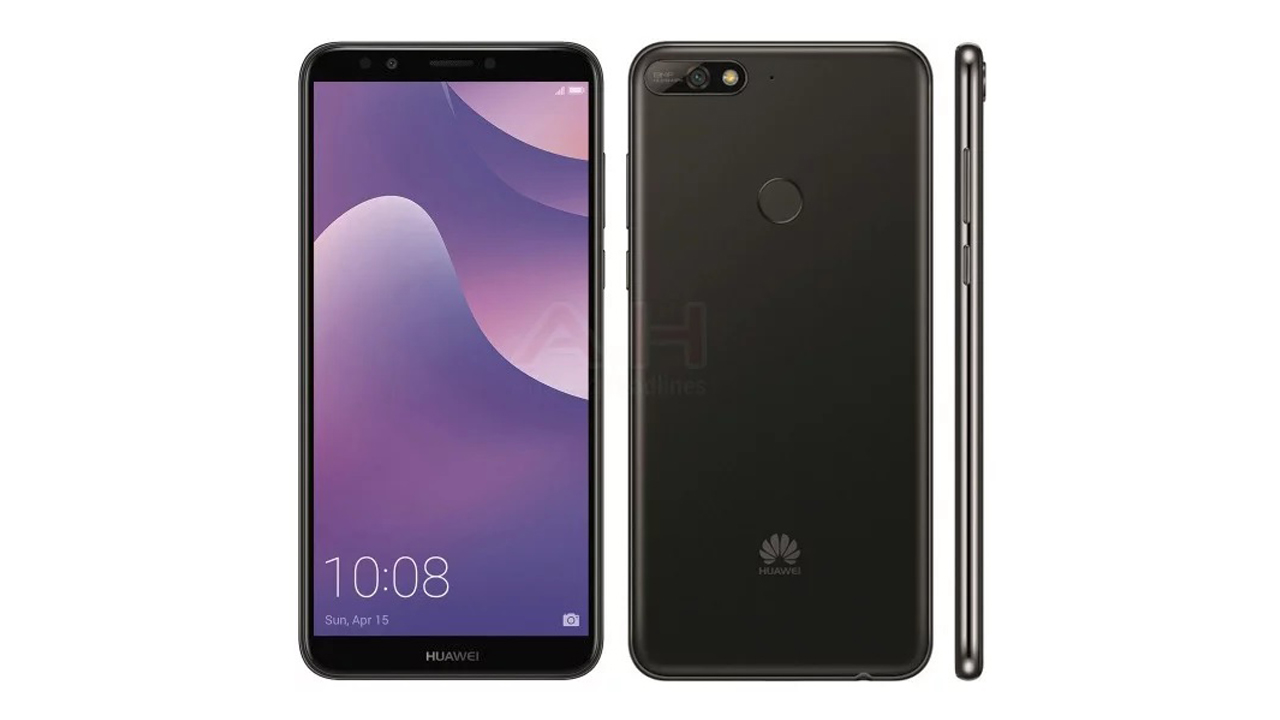 Huawei Y7 (2018) xuất hiện hình ảnh render với màn hình tràn viền cực đẹp