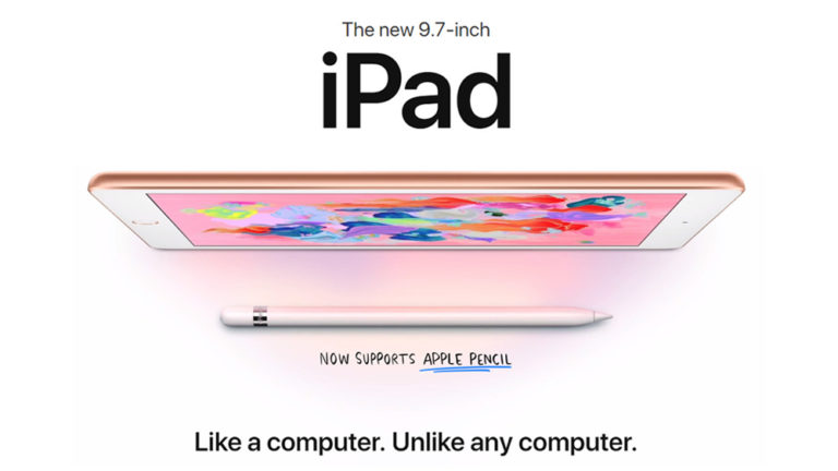 iPad 9.7 inch giá rẻ hỗ trợ bút Apple Pencil chính thức ra mắt, giá từ 7.4 triệu đồng