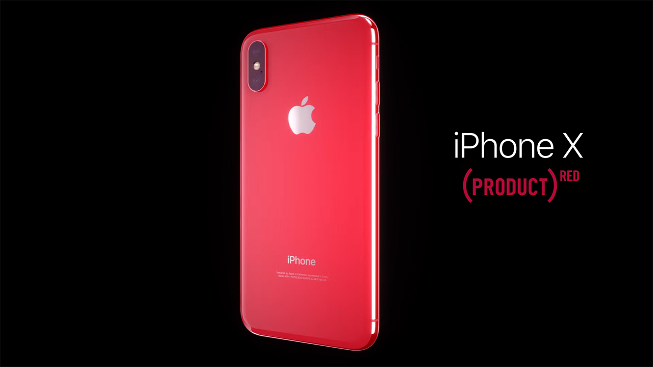 HOT: iPhone X màu đỏ PRODUCT (RED) vừa lộ diện thông qua video 3D thiết kế