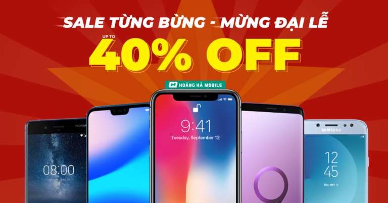 Top 10 smartphone giảm giá tới 40% mừng đại lễ 30/04 – 01/05