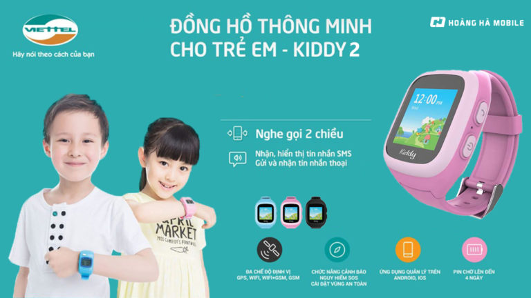 Đồng hồ thông minh Kiddy 2: Phụ kiện giúp cha mẹ đồng hành cùng con yêu