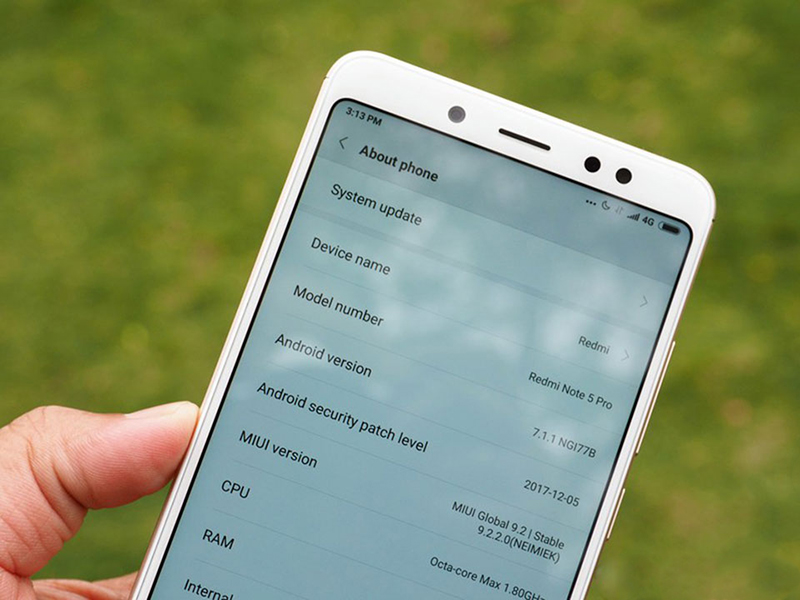 hiệu năng Redmi Note 5