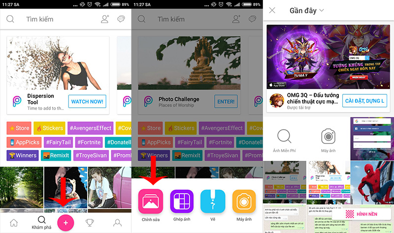Ảnh hiệu ứng tan biến
