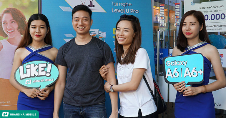 Tưng bừng sự kiện ngày đầu mở bán Galaxy A6/A6+ – smartphone màn hình tràn viền mới nhất của Samsung