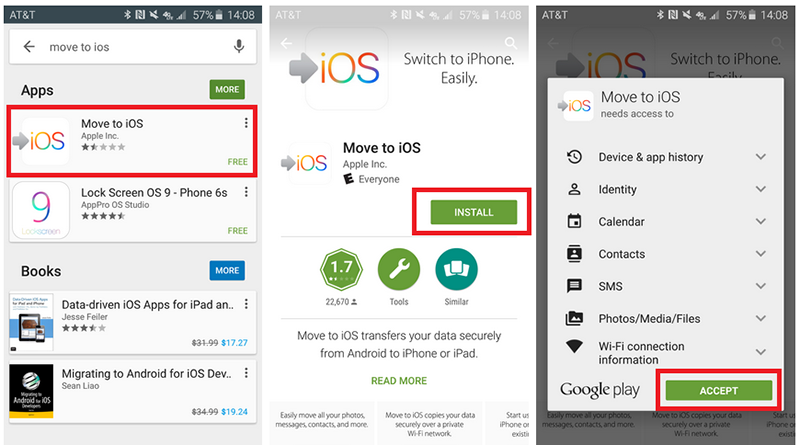 từ Android sang iPhone