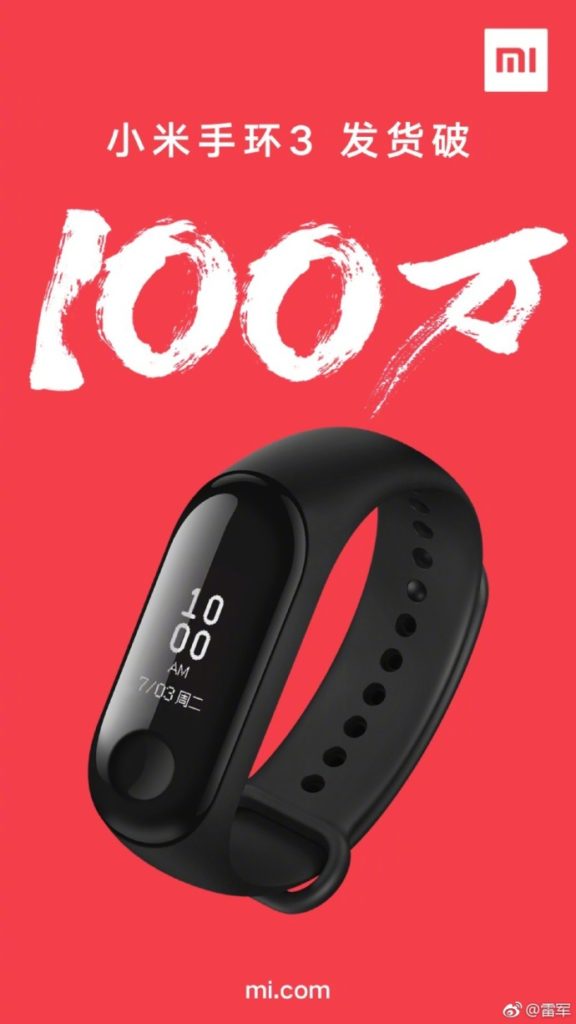 Doanh số Xiaomi Mi Band 3