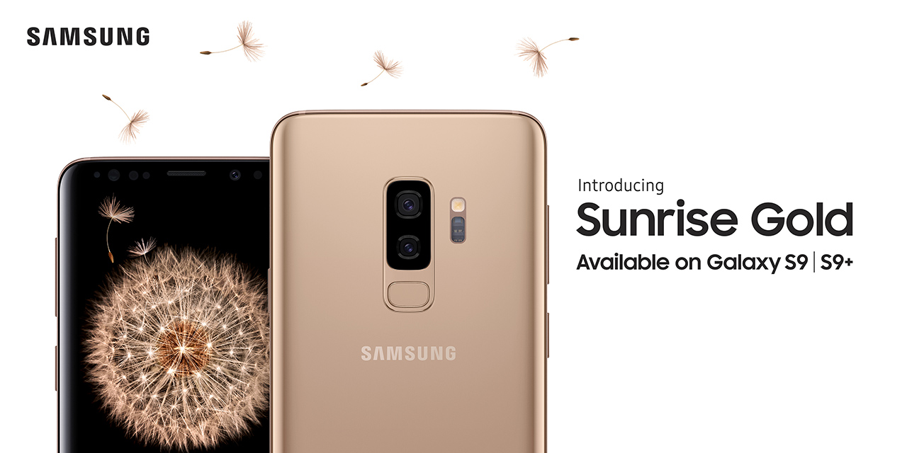 Galaxy S9/S9+ màu Sunrise Gold – Vàng Hoàng Kim chuẩn bị mở bán tại Việt Nam, giá không đổi