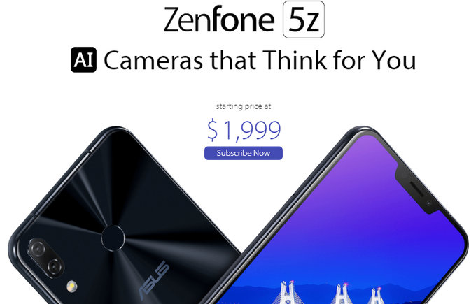 Giá bán Zenfone 5Z