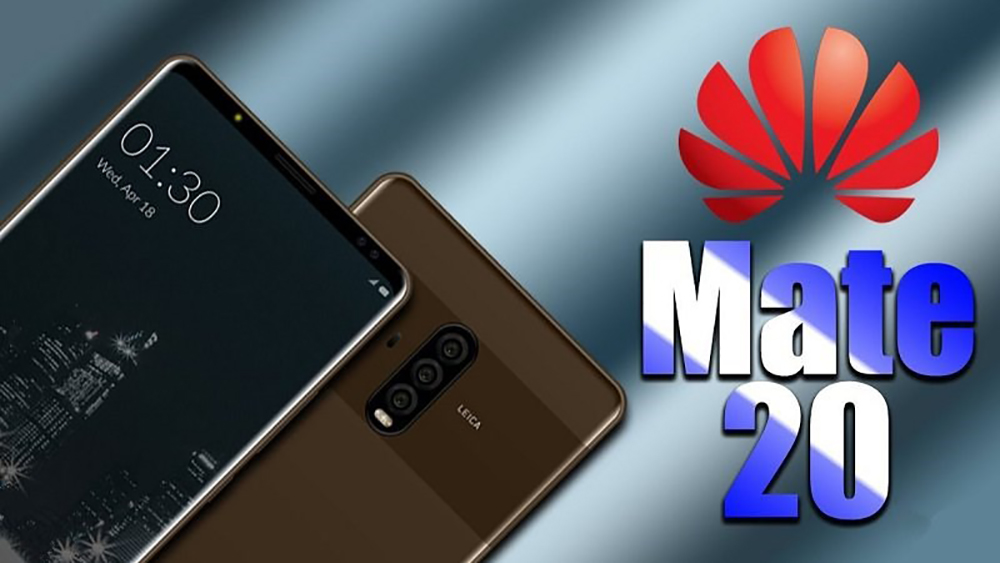 Huawei Mate 20 xuất hiện ngoài thực tế với viền cực mỏng, không có Notch