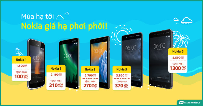 Mùa hạ tới, smartphone Nokia giá hạ phơi phới, sở hữu ngay chỉ từ 1.490.000đ, có trả góp 0%