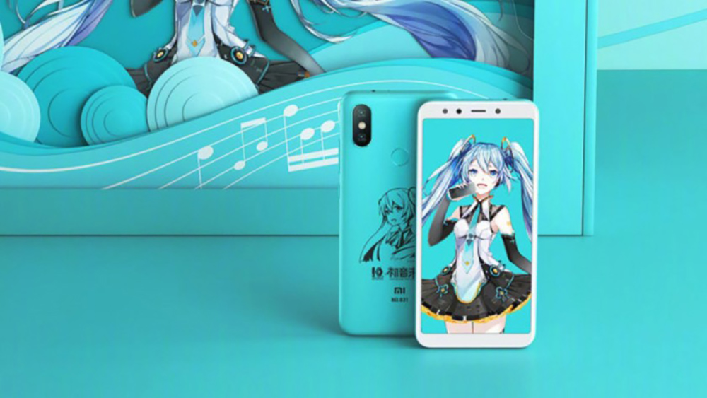 Đây là Xiaomi Mi 6X Hatsune Miku Xanh Ngọc Bích mà các “Otaku” mong đợi