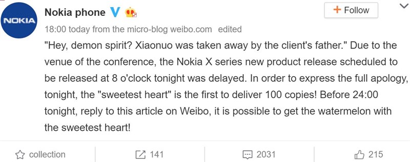 Giá bán Nokia X5