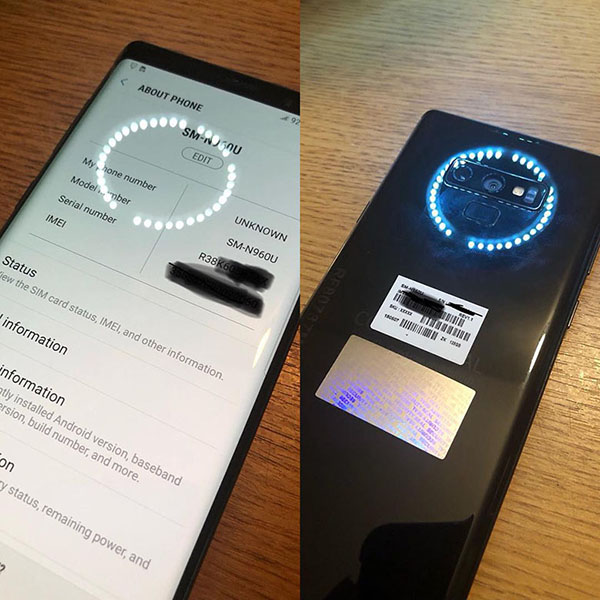 mở hộp Galaxy Note 9