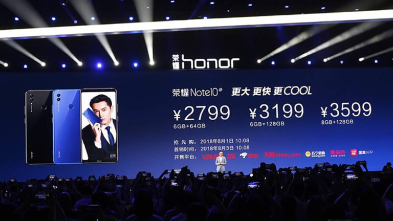 Honor Note 10 chính thức ra mắt: Kirin 970, RAM 8GB, pin 5000 mAh, giá từ 9.5 triệu đồng