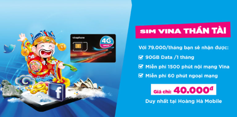 Có SIM Vina Thần Tài, “tám” xuyên biên giới, Data tẹt ga, giá chỉ 40K
