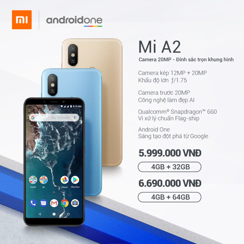 Ra mắt Xiaomi Mi A2