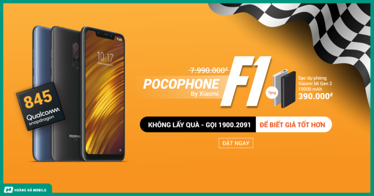 Đặt trước Pocophone F1: Ông trùm tốc độ, nhận quà lên tới 500.000 đồng