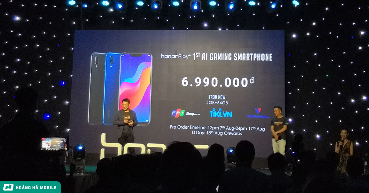 Honor Play ra mắt Việt Nam: Chiếc smartphone chuyên để chơi game, giá chỉ từ 6.990.000 đồng