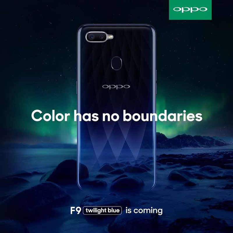 CHÍNH THỨC: OPPO F9 sẽ chính thức ra mắt vào ngày 15/08 cùng camera kép và sạc nhanh VOOC