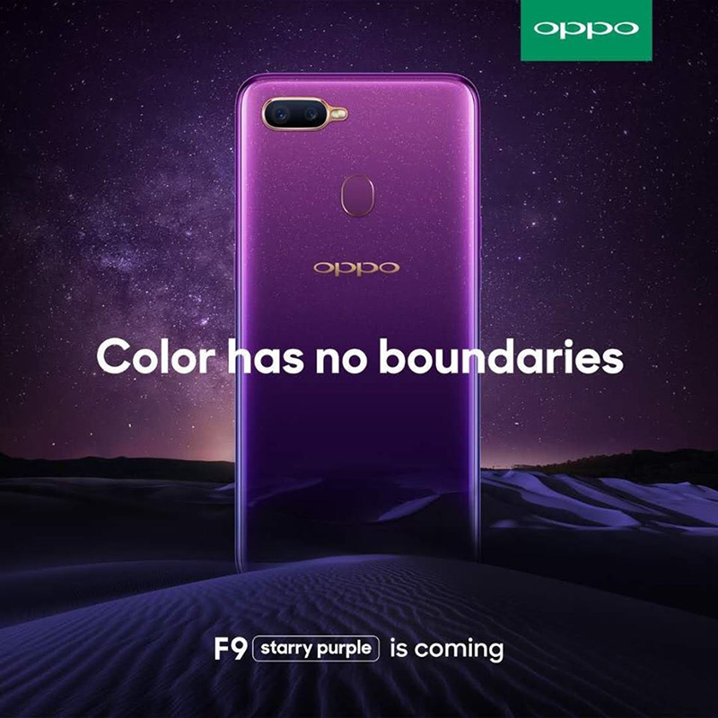 CHÍNH THỨC: OPPO F9 sẽ chính thức ra mắt vào ngày 15/08 cùng camera kép và sạc nhanh VOOC