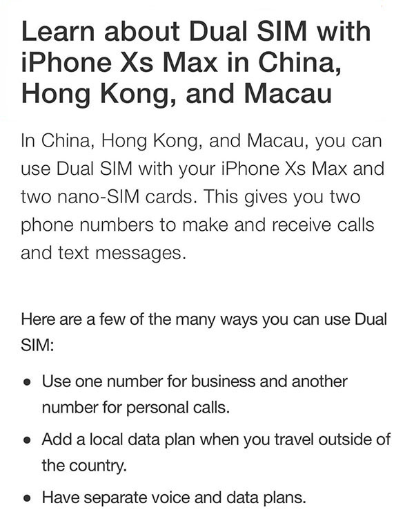 iPhone Xs Max 2 SIM