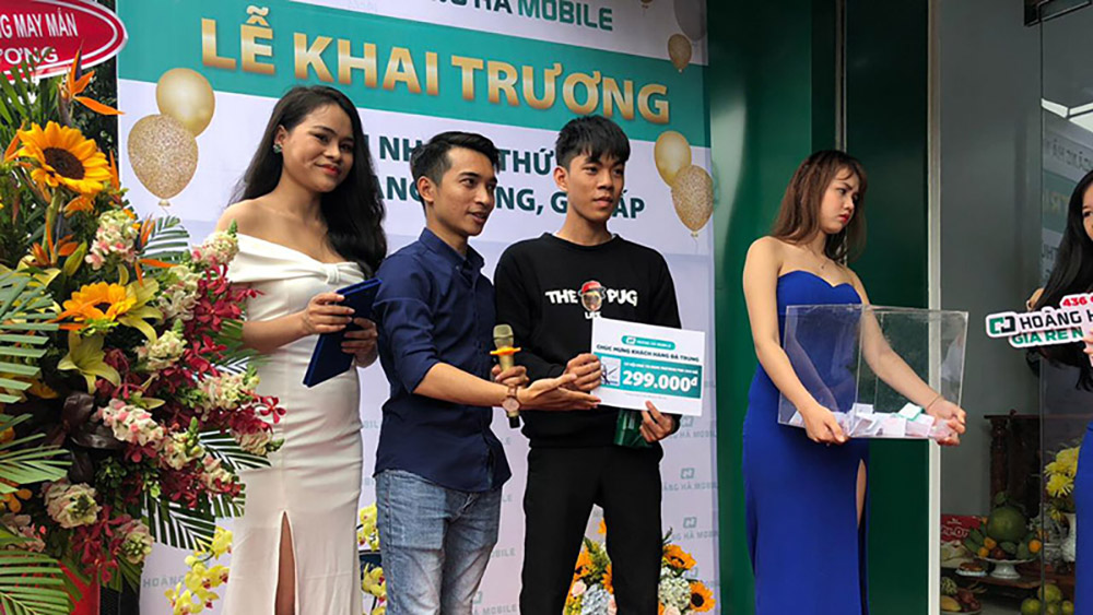 Thư cảm ơn các khách hàng tham gia chương trình khai trương Hoàng Hà Mobile 436 Quang Trung, Gò Vấp