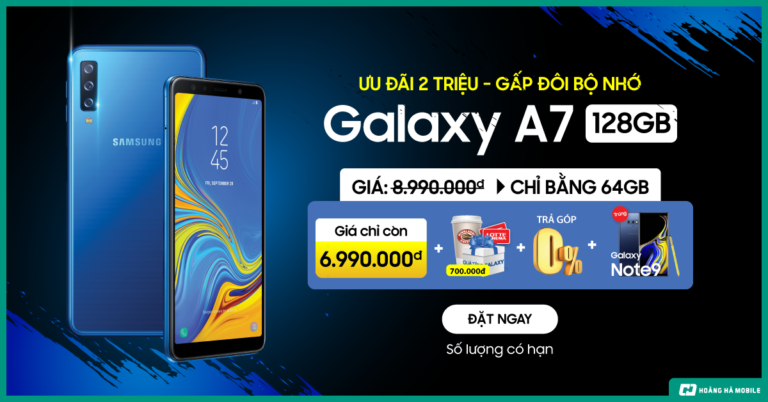 Mua Galaxy A7 2018 128GB