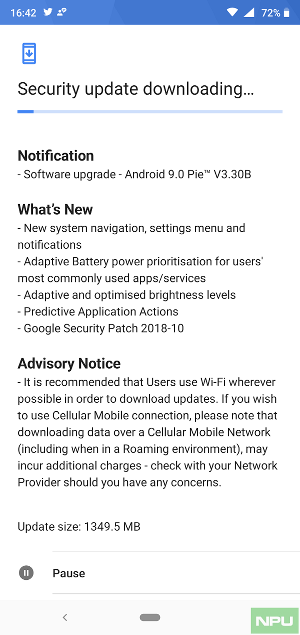 Cập nhật Android 9 cho Nokia 6.1 Plus
