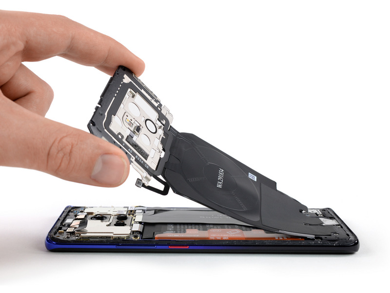 Mổ bụng Huawei Mate 20 Pro: Cảm biến vân tay quang học, hỏng 1 thay 2