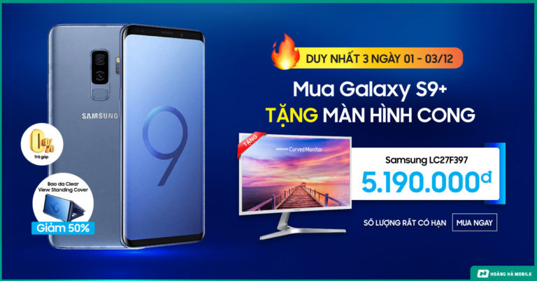 Ôi trời ơi, Galaxy S9 Plus mà được tặng thêm màn hình Samsung cong 27 inches
