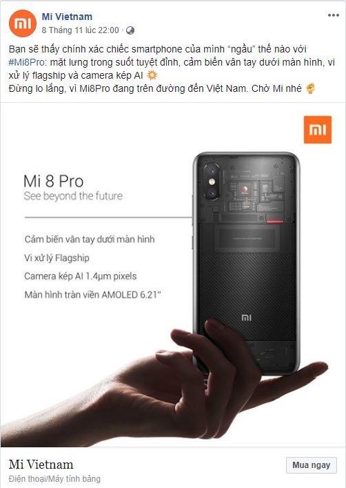 Mua Xiaomi Mi 8 Pro