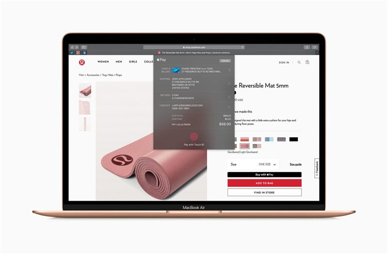 Thông tin Macbook Air 2018