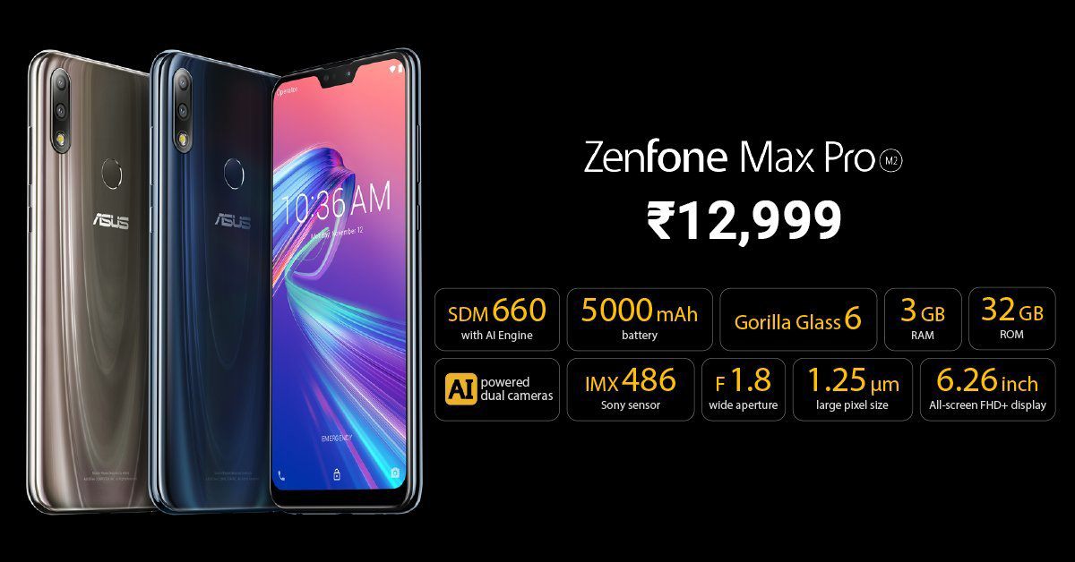 Giá bán Zenfone Max Pro M2 và Max M2 đây rồi, rẻ gì mà rẻ quá vậy