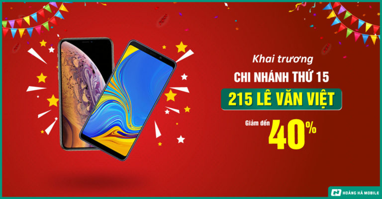 Rộn ràng khai trương Hoàng Hà Mobile 215 Lê Văn Việt, Q9,