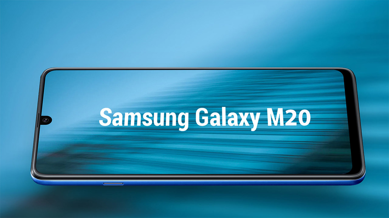 Màn hình Galaxy M20 xuất hiện với thiết kế giọt nước đời mới