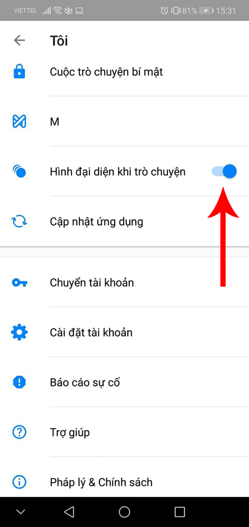 Android: Cách tắt bong bóng chat trên Facebook Messenger