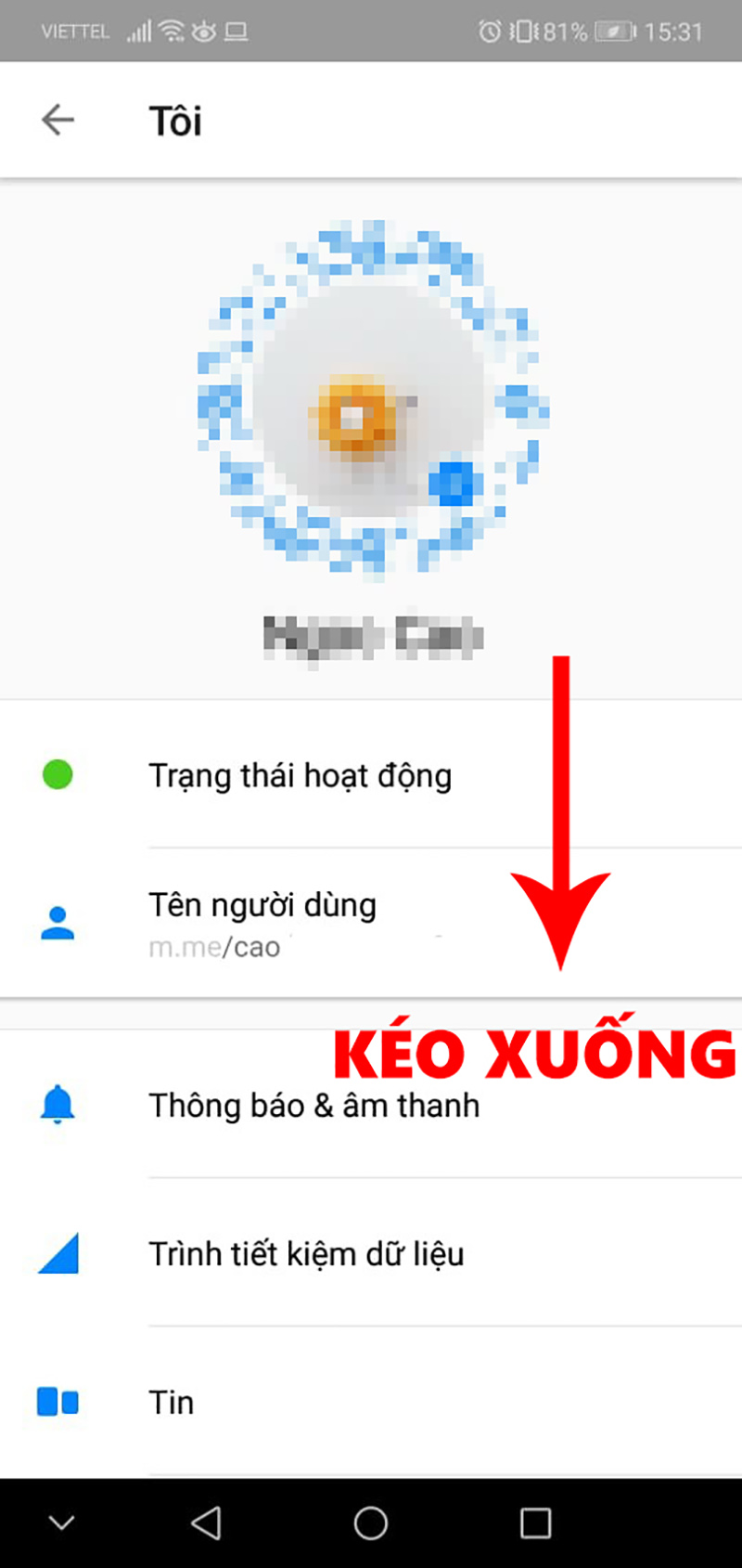Android: Cách tắt bong bóng chat trên Facebook Messenger