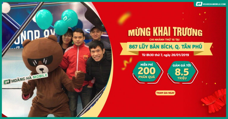 khai trương Hoàng Hà Mobile Lũy Bán Bích
