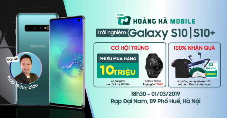 Trải nghiệm Galaxy S10