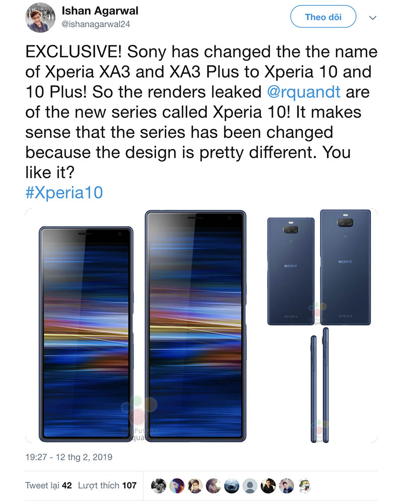 Ra mắt Xperia XA3